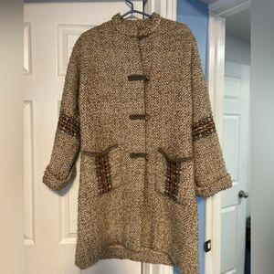 Vintage Hand woven car coat